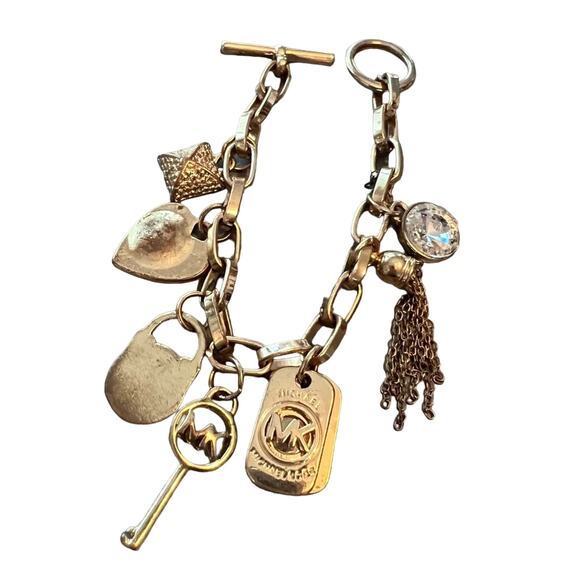Michael Kors Gold Tone Charm Bracelet - Picture 1 of 7